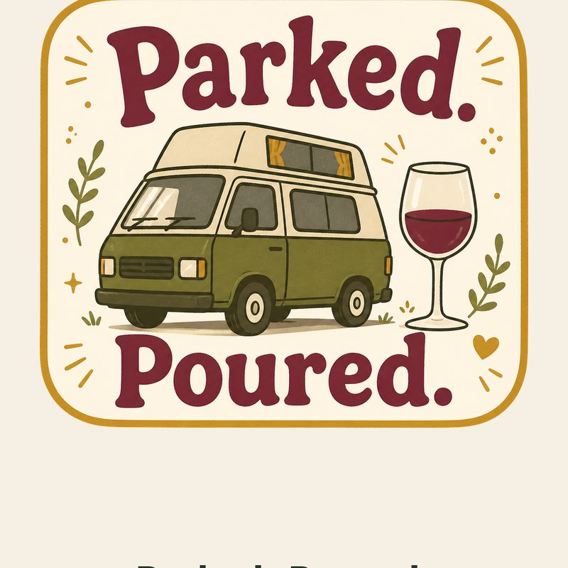 Parked. Poured. Celtic knotwork design by The Freckled Monkey